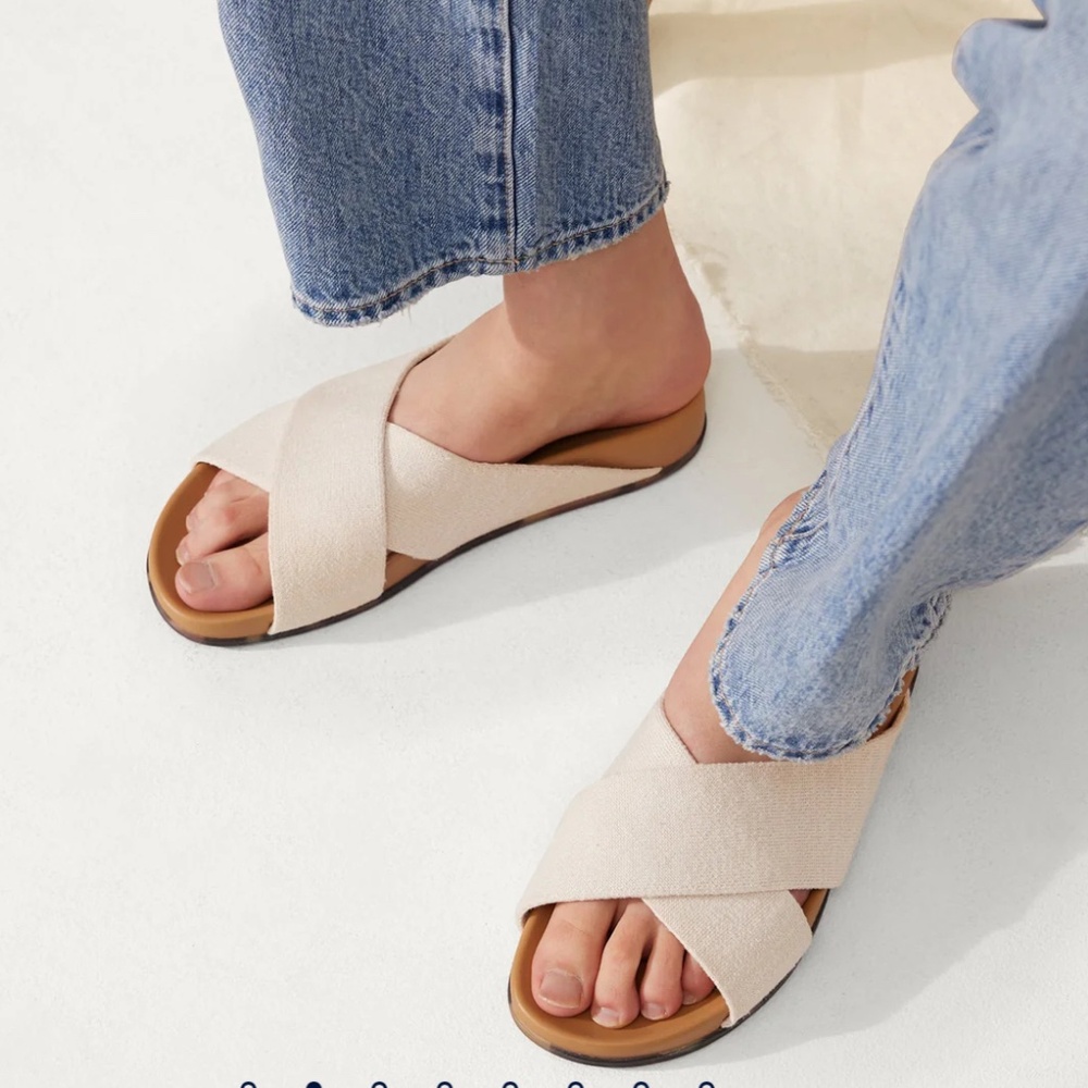 Rothy’s Weekend Slide Sandals - Oat